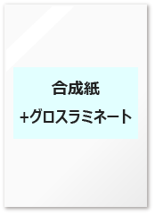 合成紙+グロスラミネート